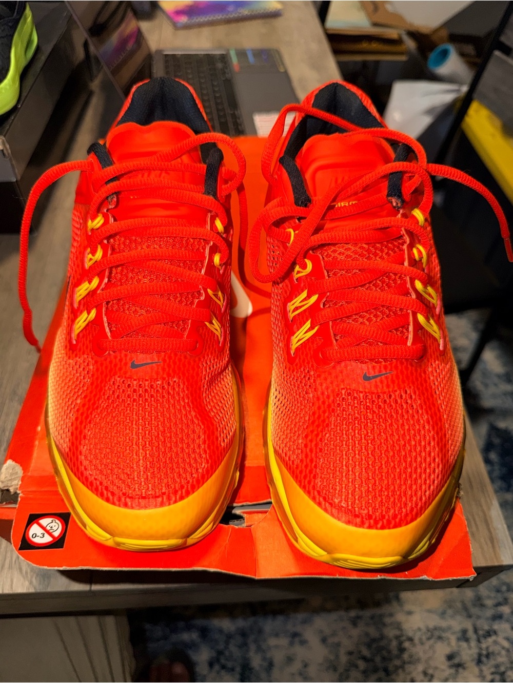 Nike Air Max+ 2013 Premium Team Orange Tour Yellow Men’s 8.5